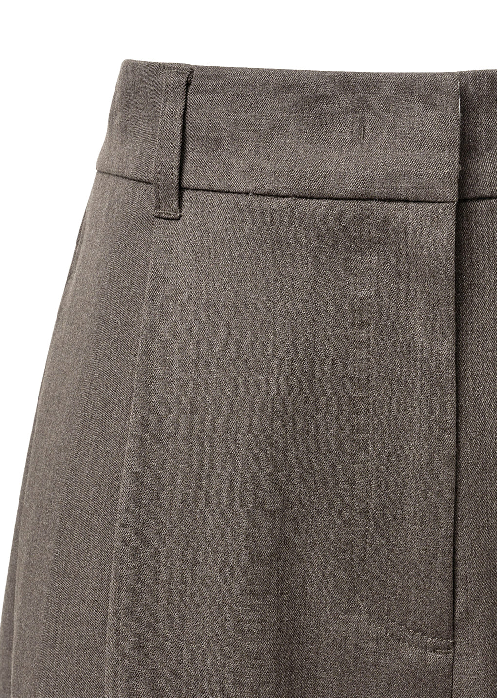 AMOMENTO☆23FW SOLID WIDE TUCK WOOL PANTS AMOMENTO EU