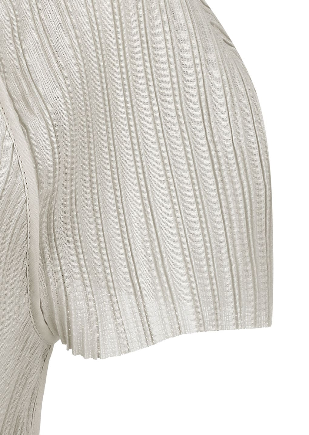 women's pleats raglan top, beige