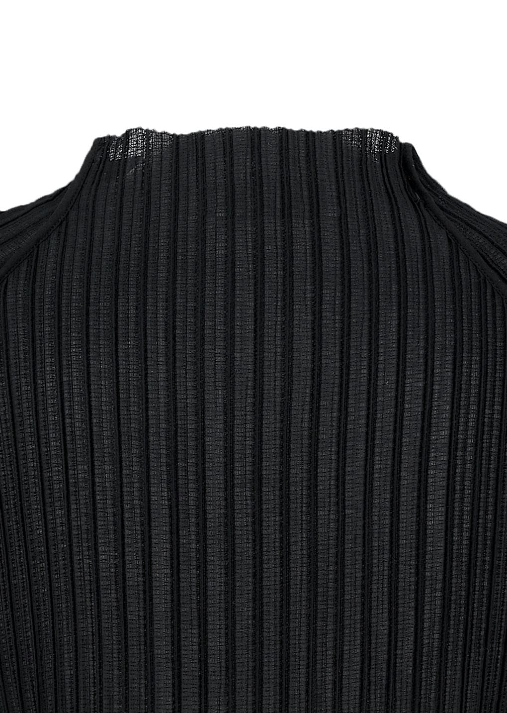 women's pleats raglan top, black