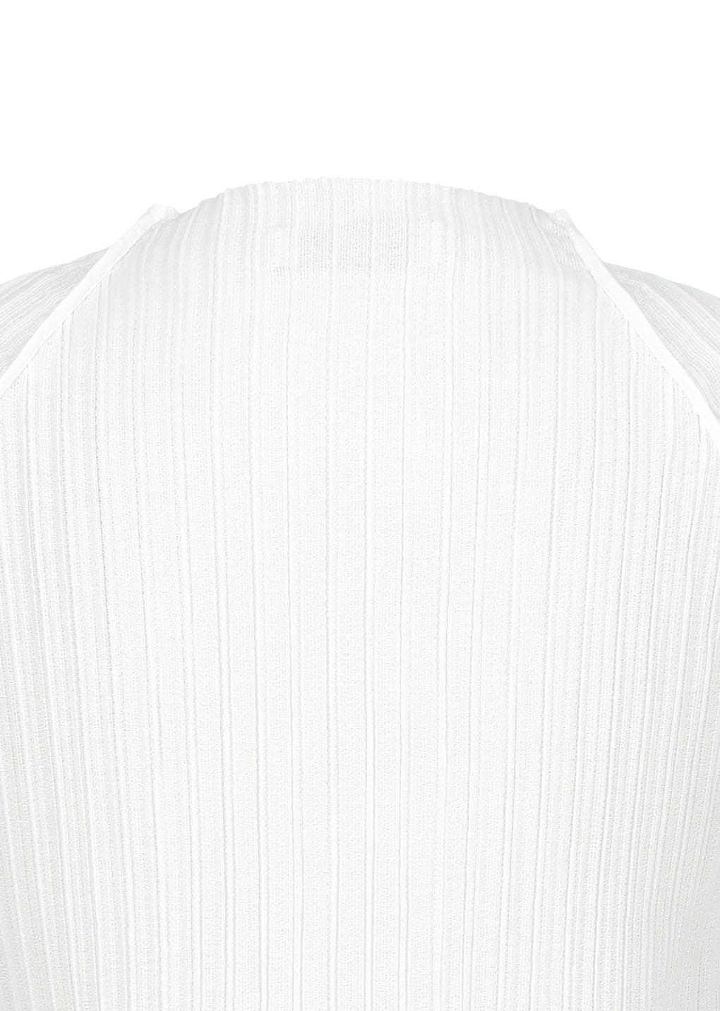 women's pleats raglan top, white