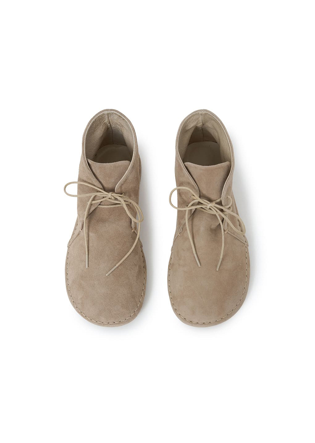 women's desert boots, beige hover