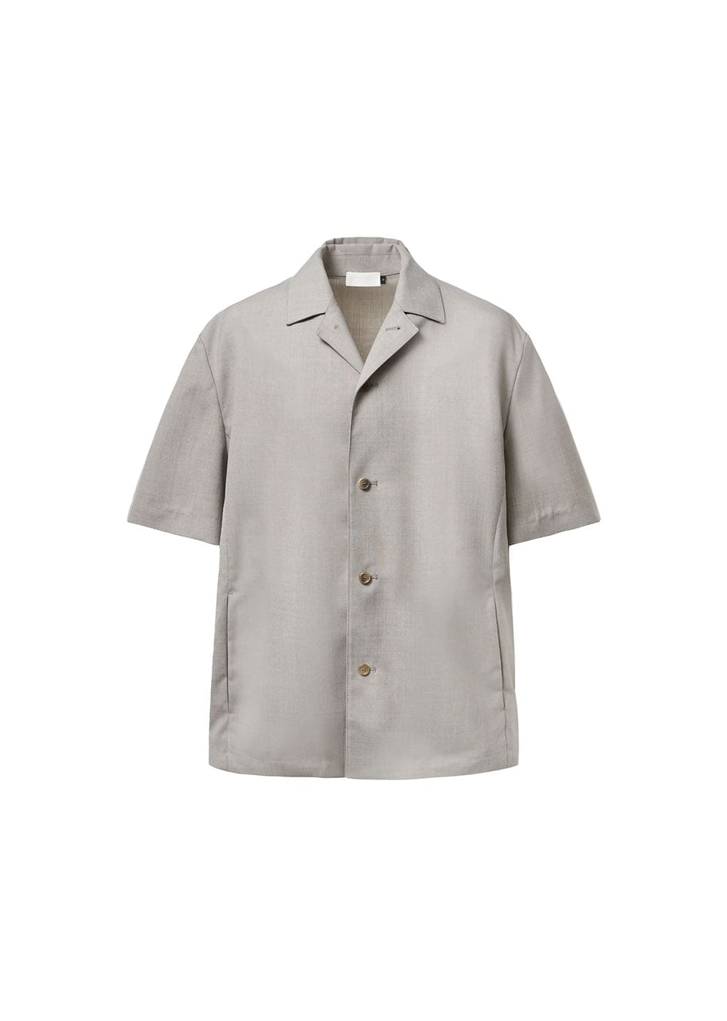 wool button up shirts jacket, beige
