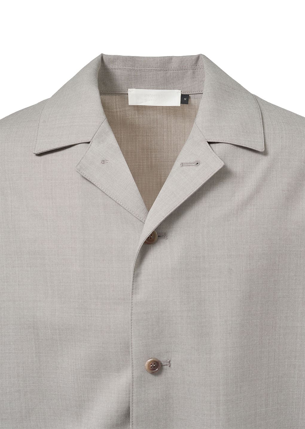 wool button up shirts jacket, beige