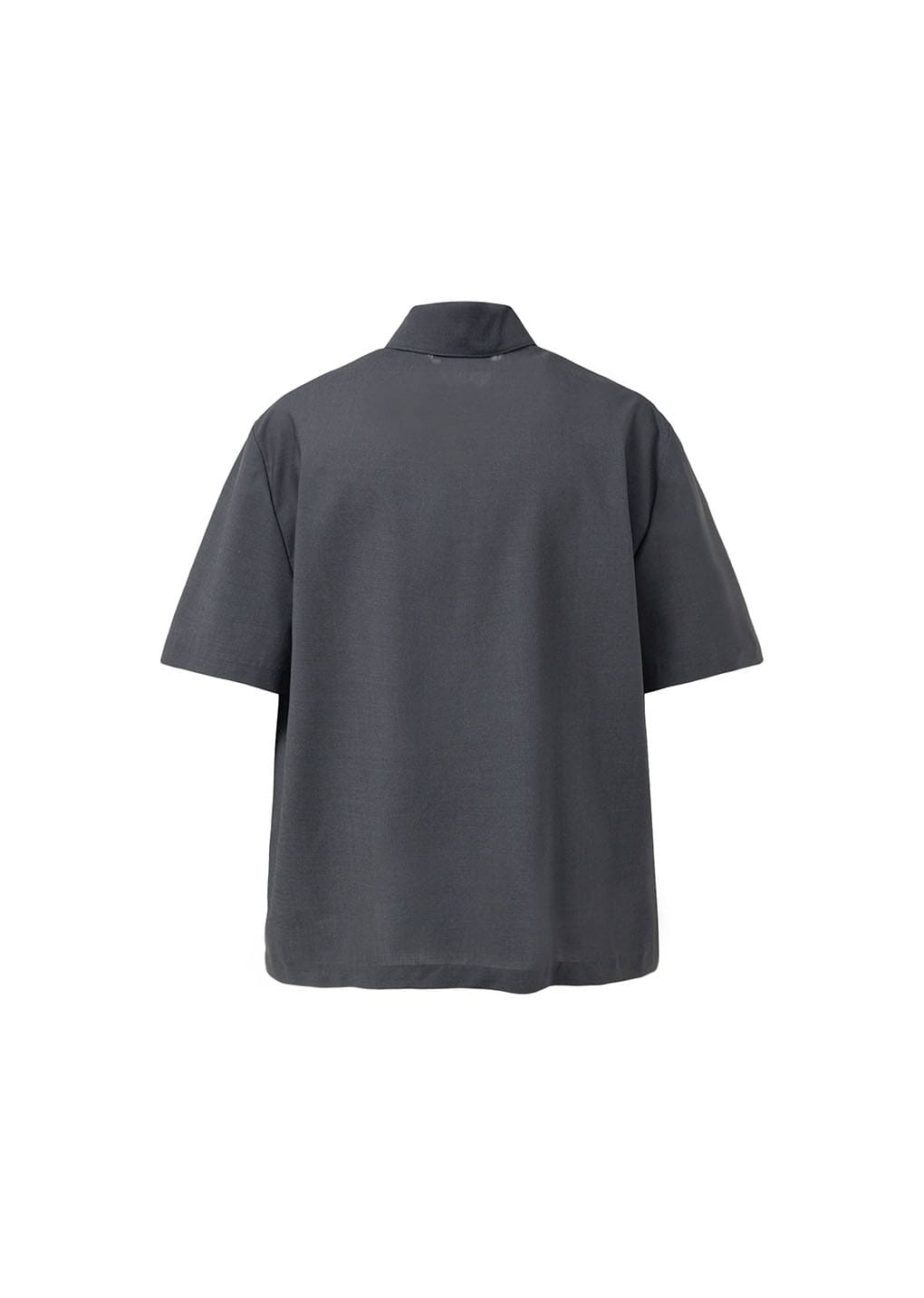 wool button up shirts jacket, charcoal