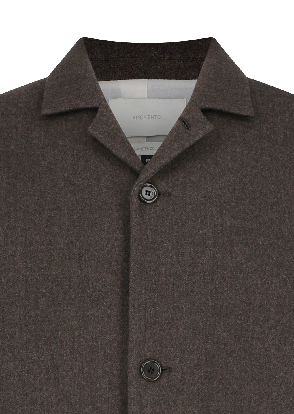 wool crop jacket, brown