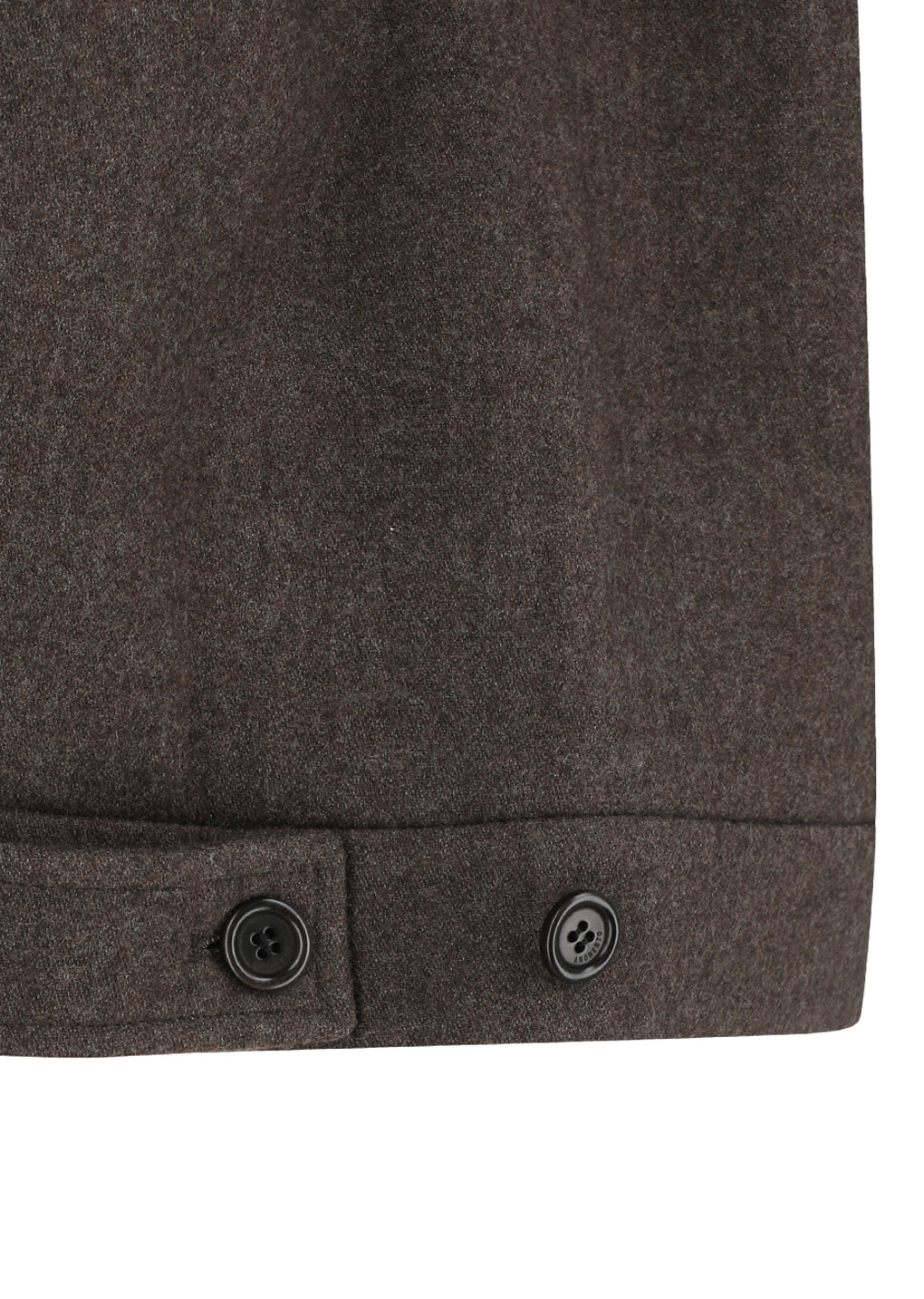 wool crop jacket, brown
