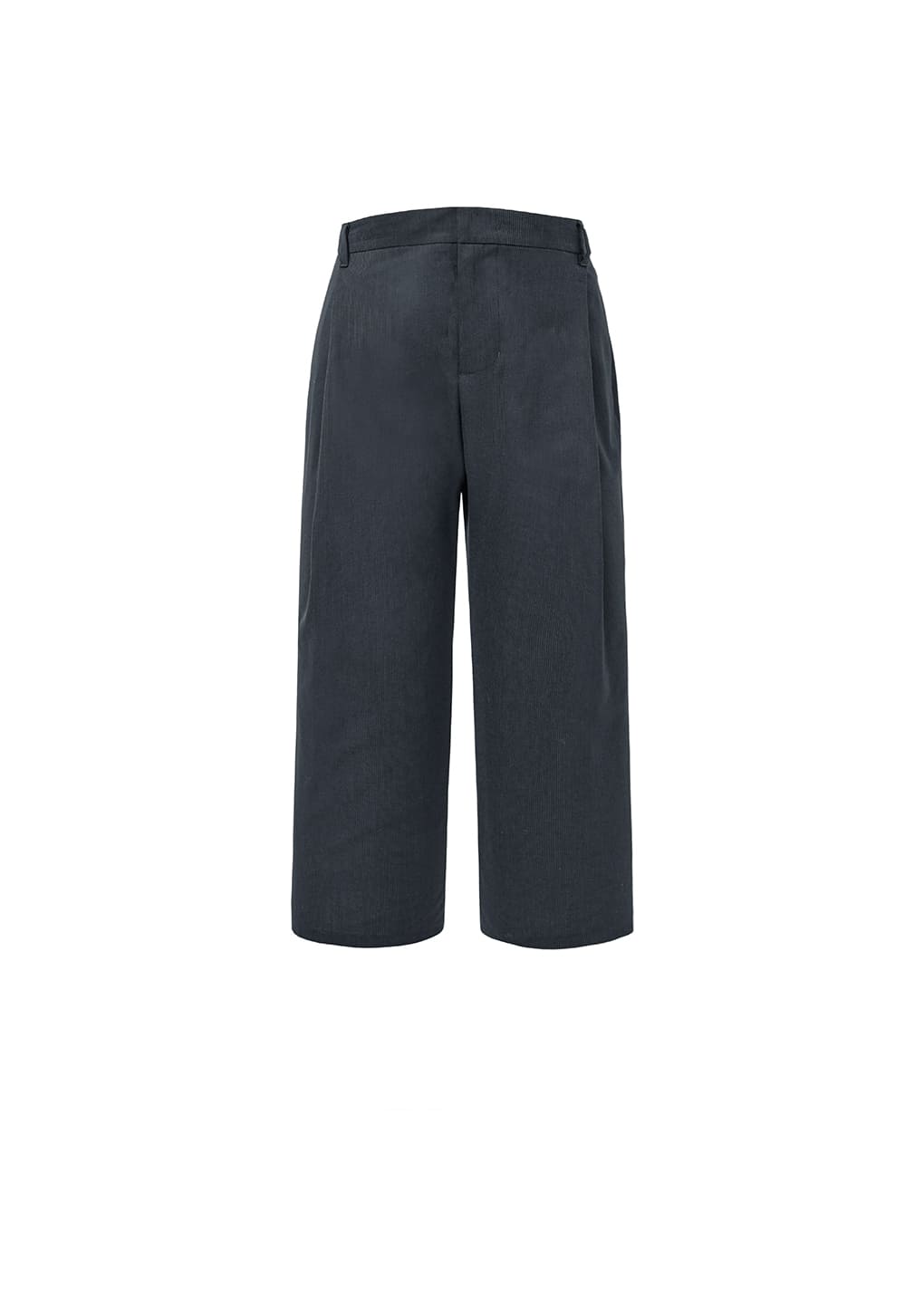 wool stripe martine pants, black