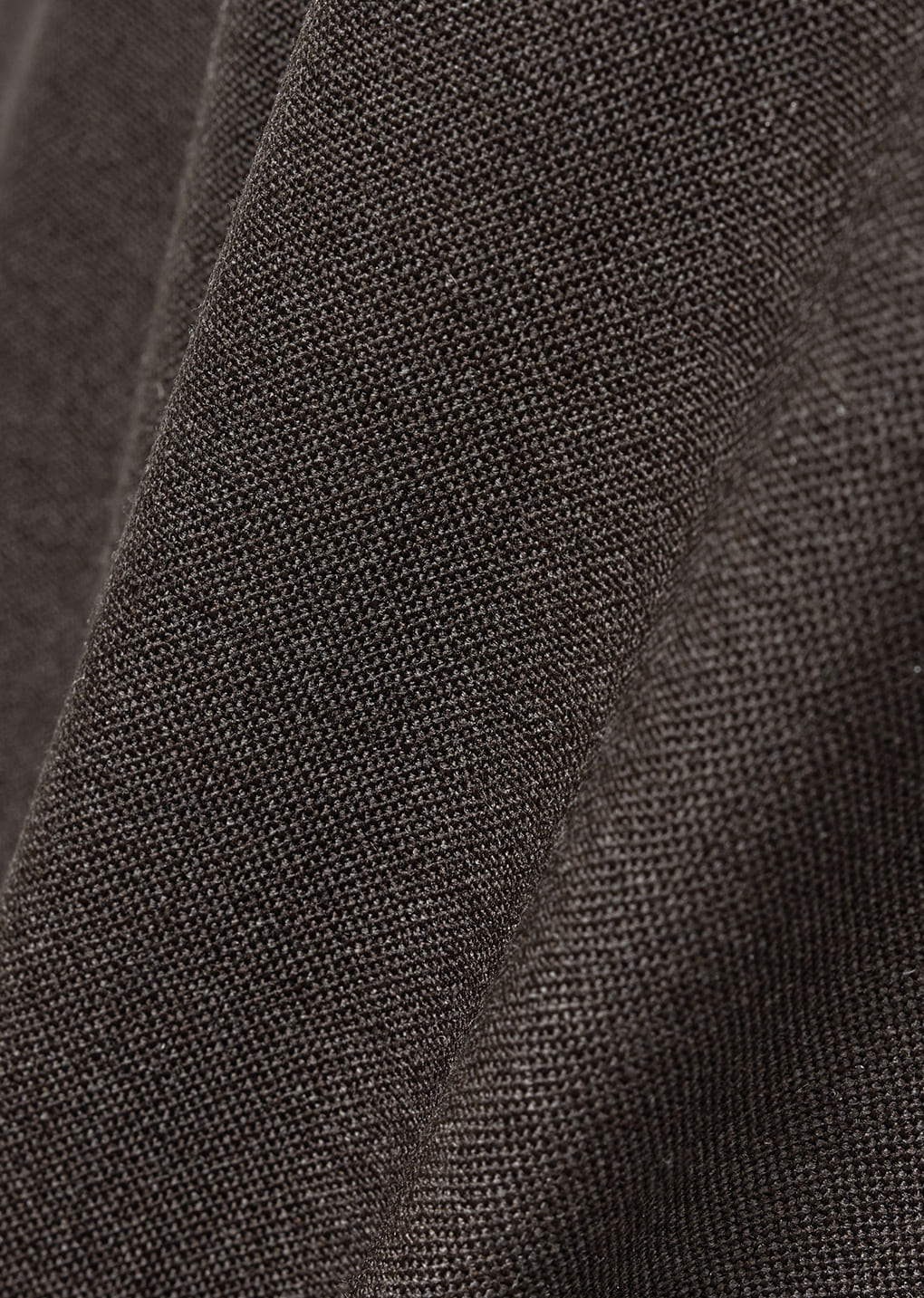 wool wide pants, dark brown