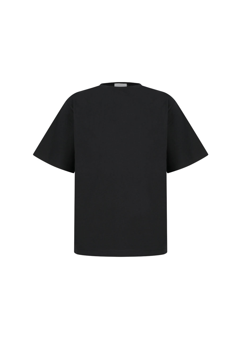 boat neck t-shirt, black