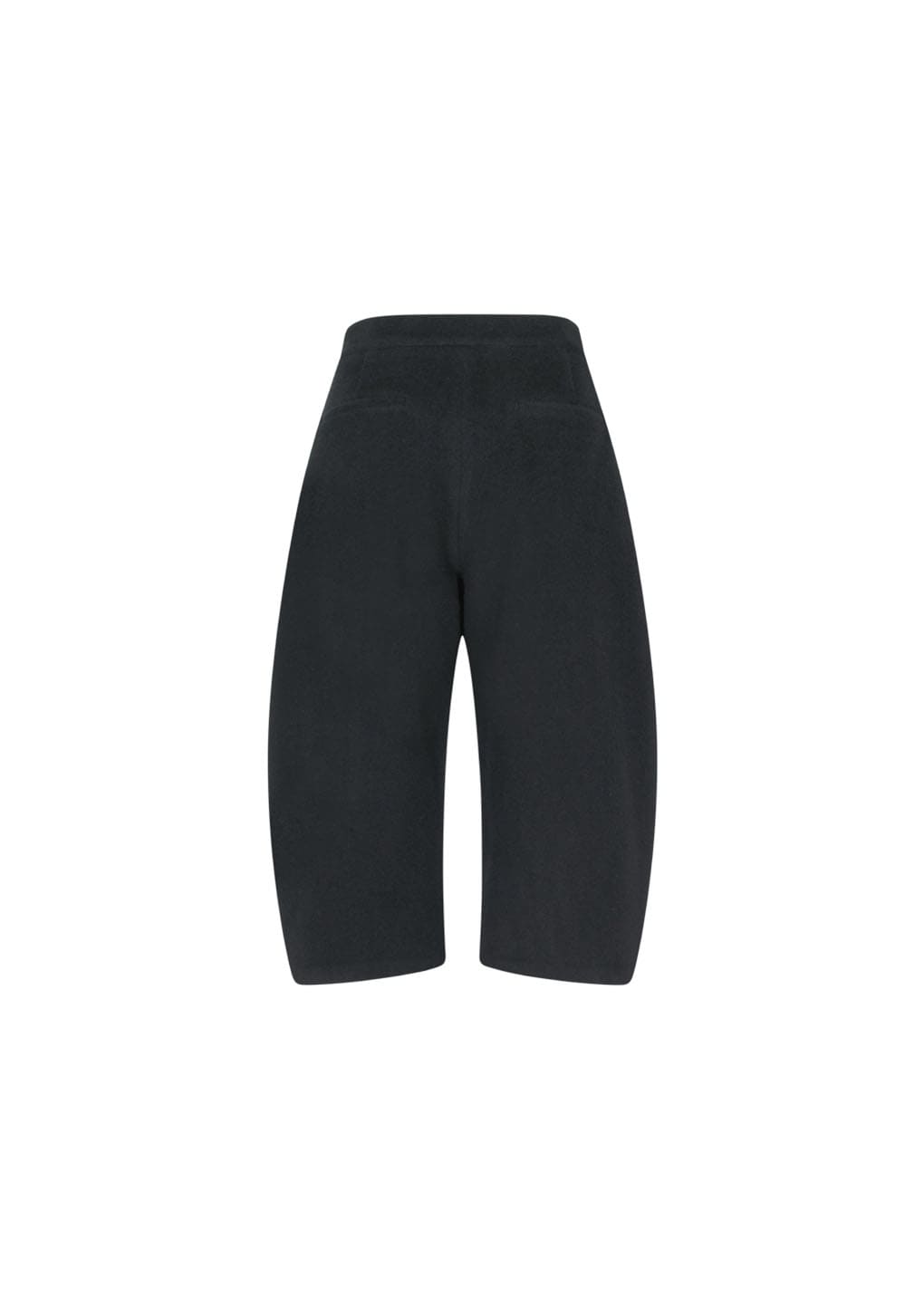 curved culotte pants, black hover