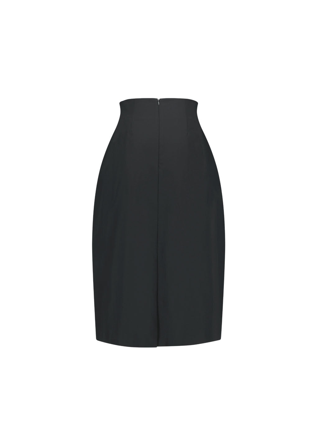 curved silhouette skirt, black hover