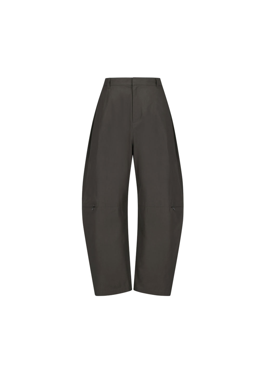 curved zip pants, khaki