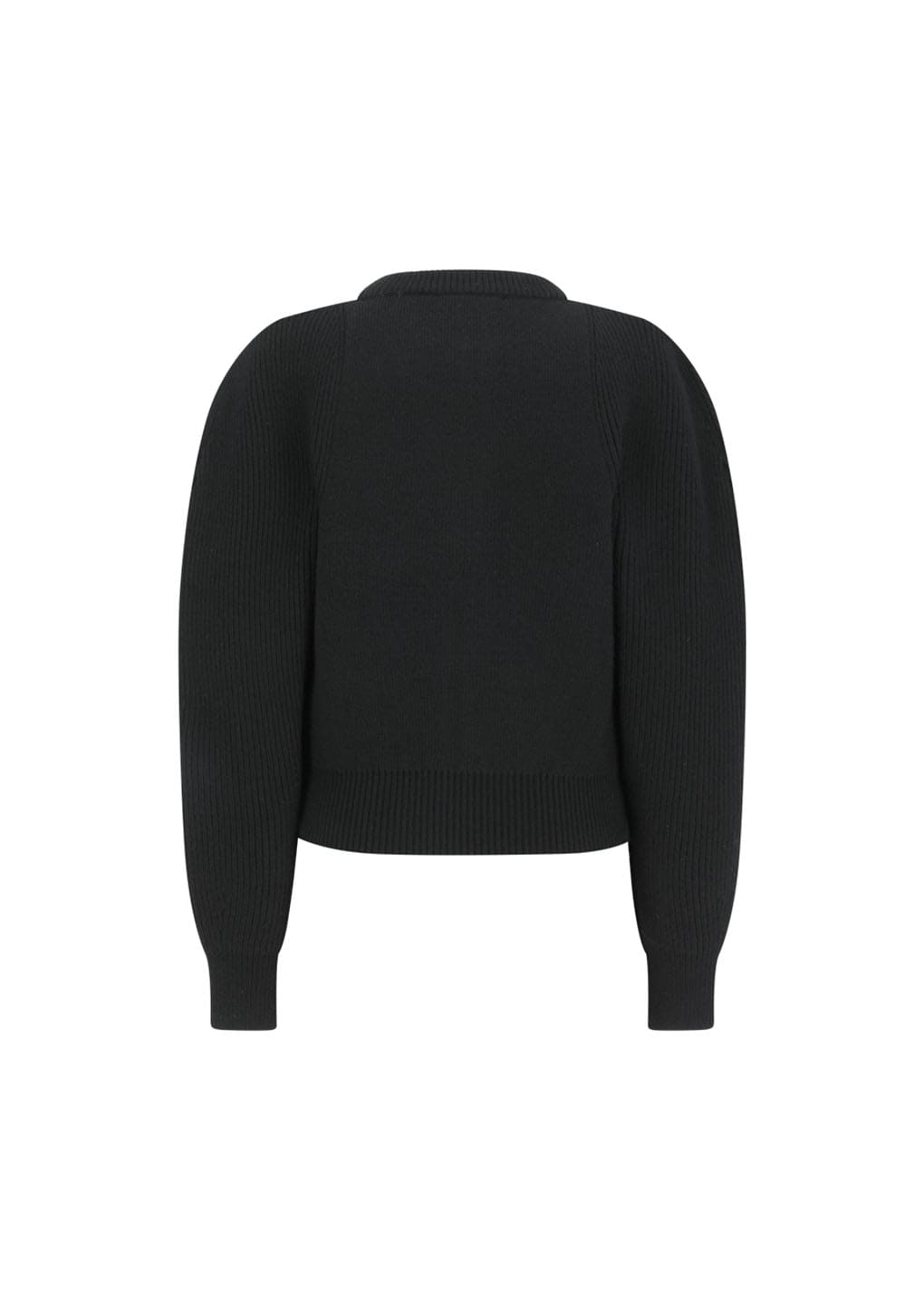 cut out rounded cardigan, black hover