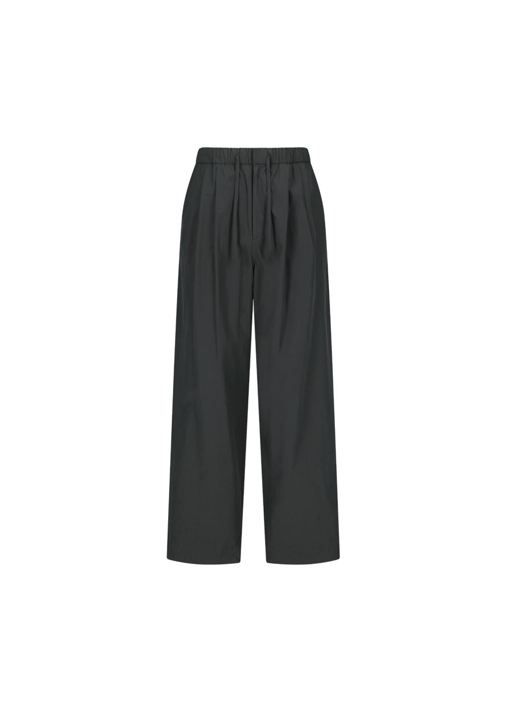 drawstring pants, charcoal