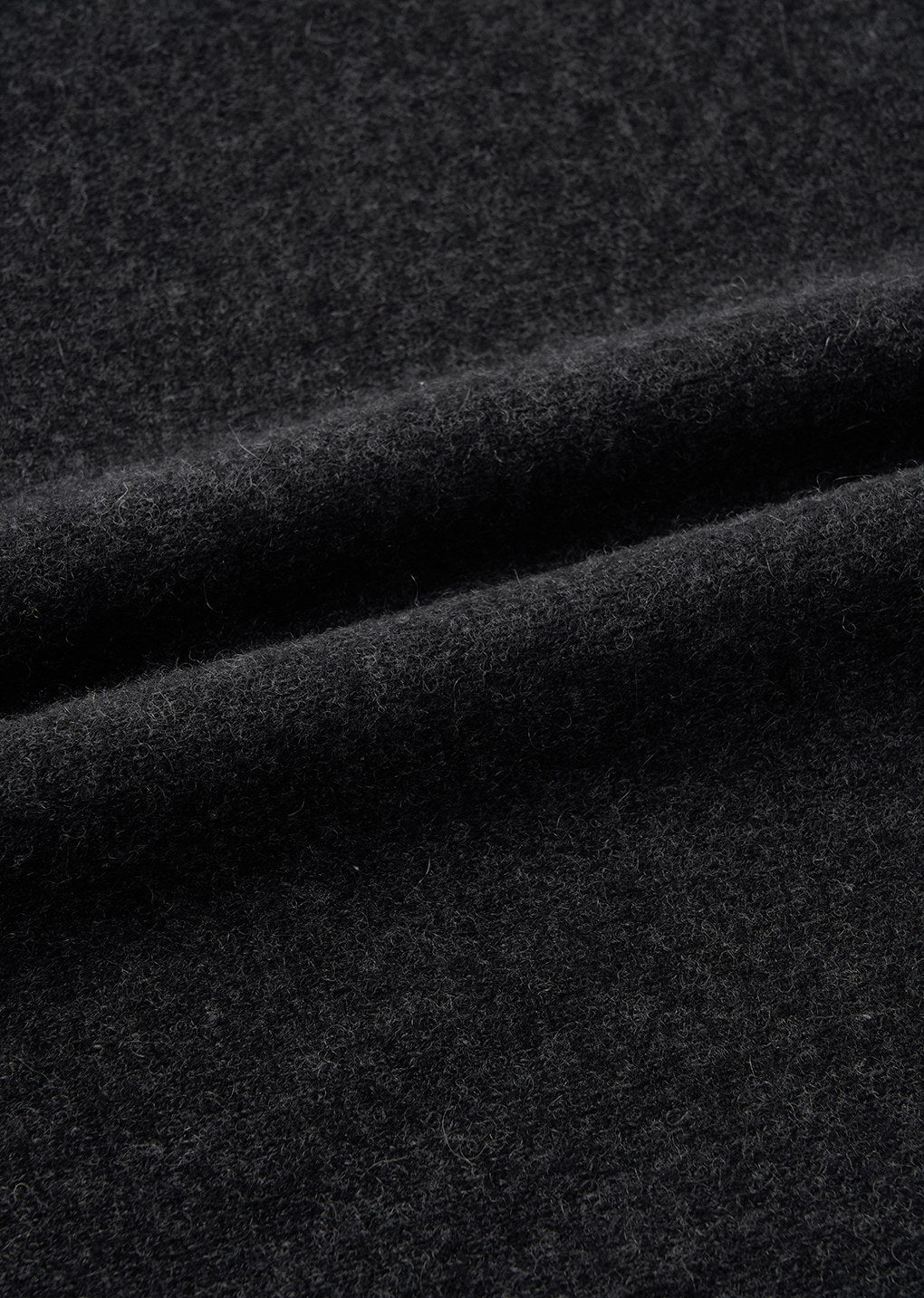 cashmere half neck knit top, charcoal