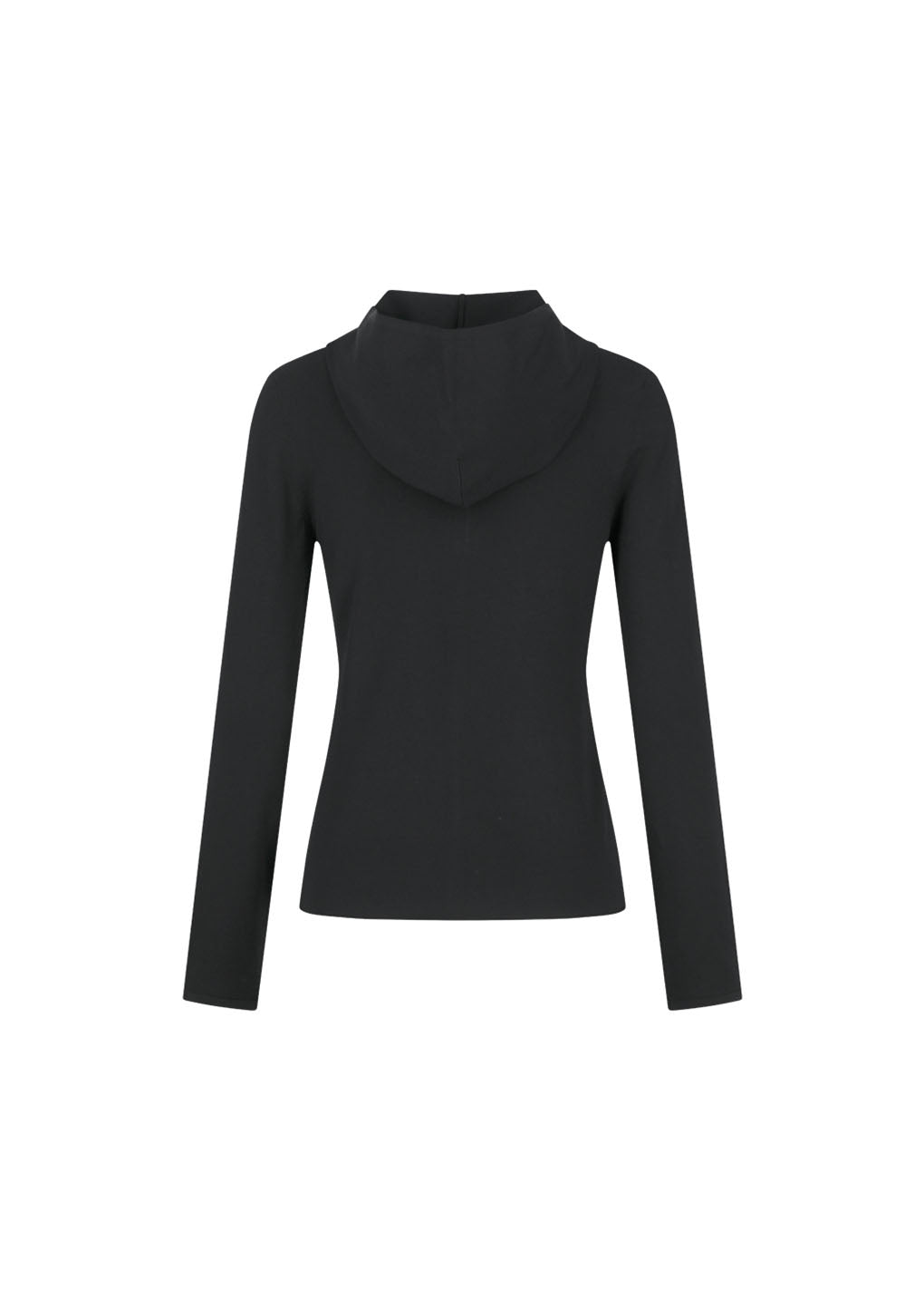 half zip-up knit hoodie, black hover