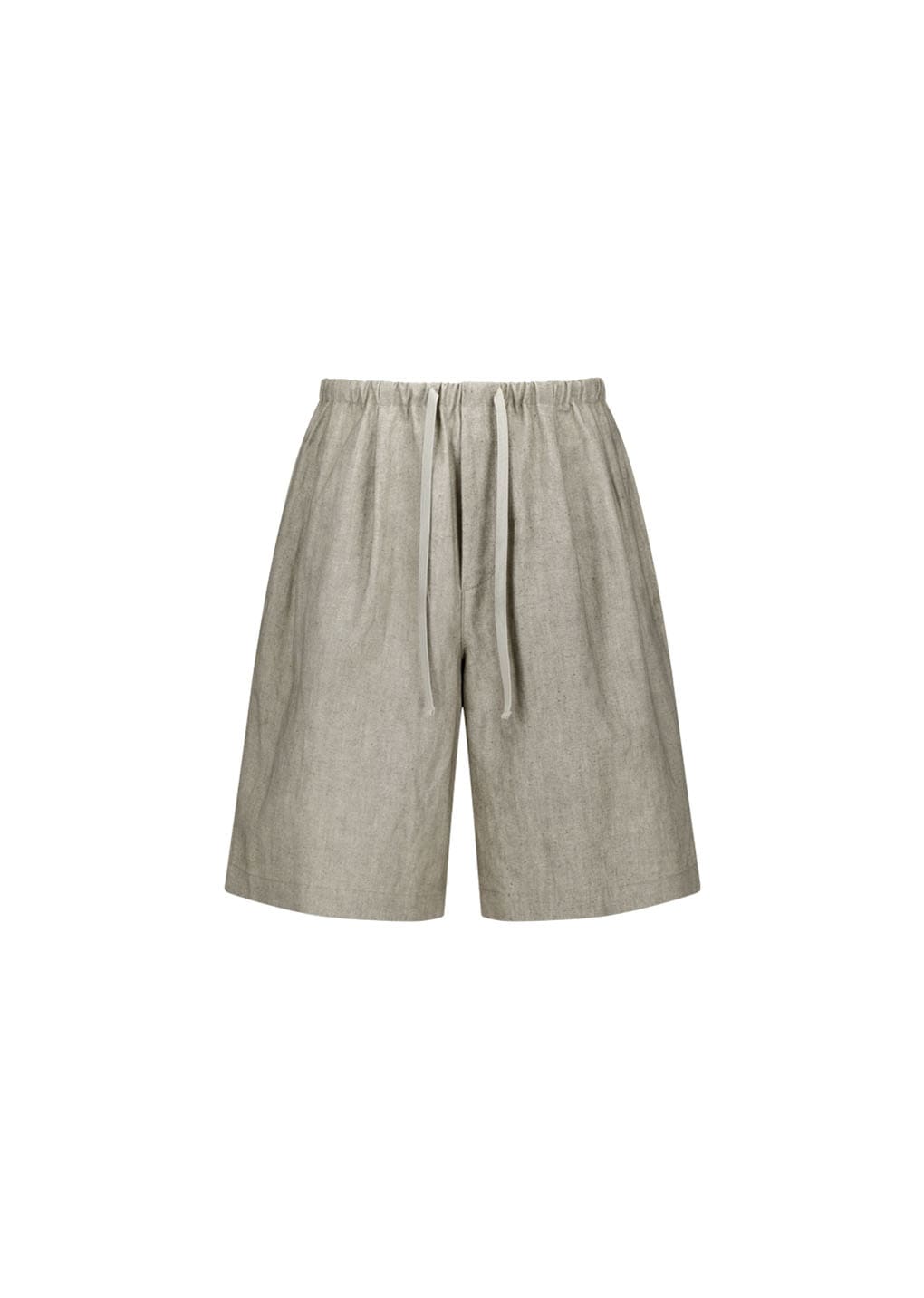 linen drawstring shorts, beige