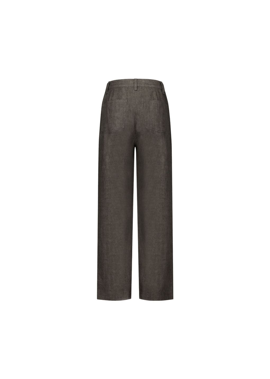 linen straight pants, brown hover