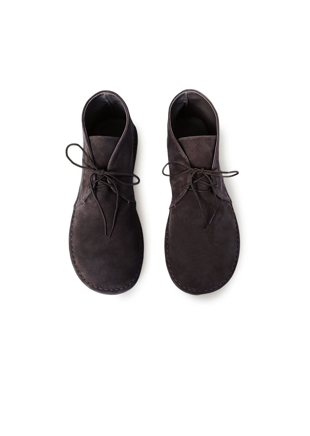 men's desert boots, dark brown hover