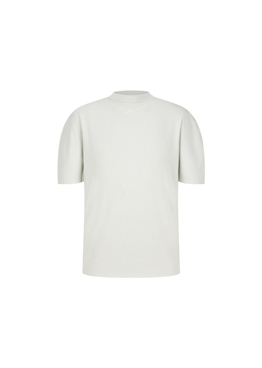 mock neck raglan t-shirt, ivory