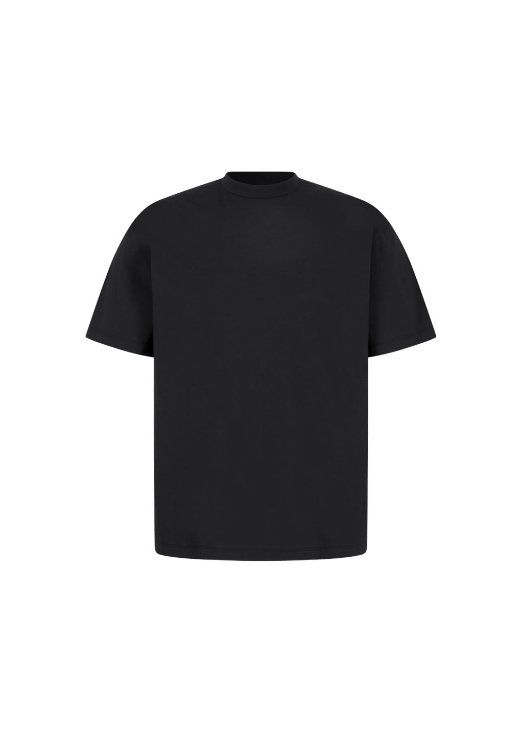 mock neck t-shirt, black