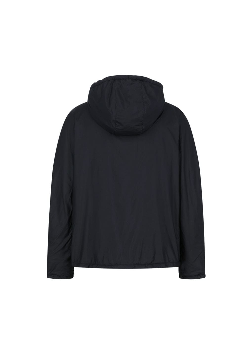 nylon hood anorak, black hover