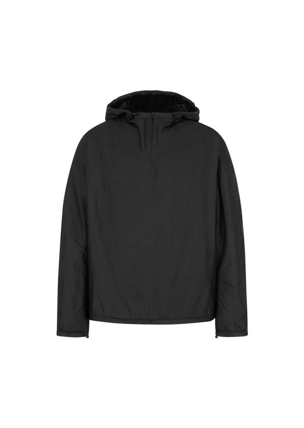 nylon hood anorak, black