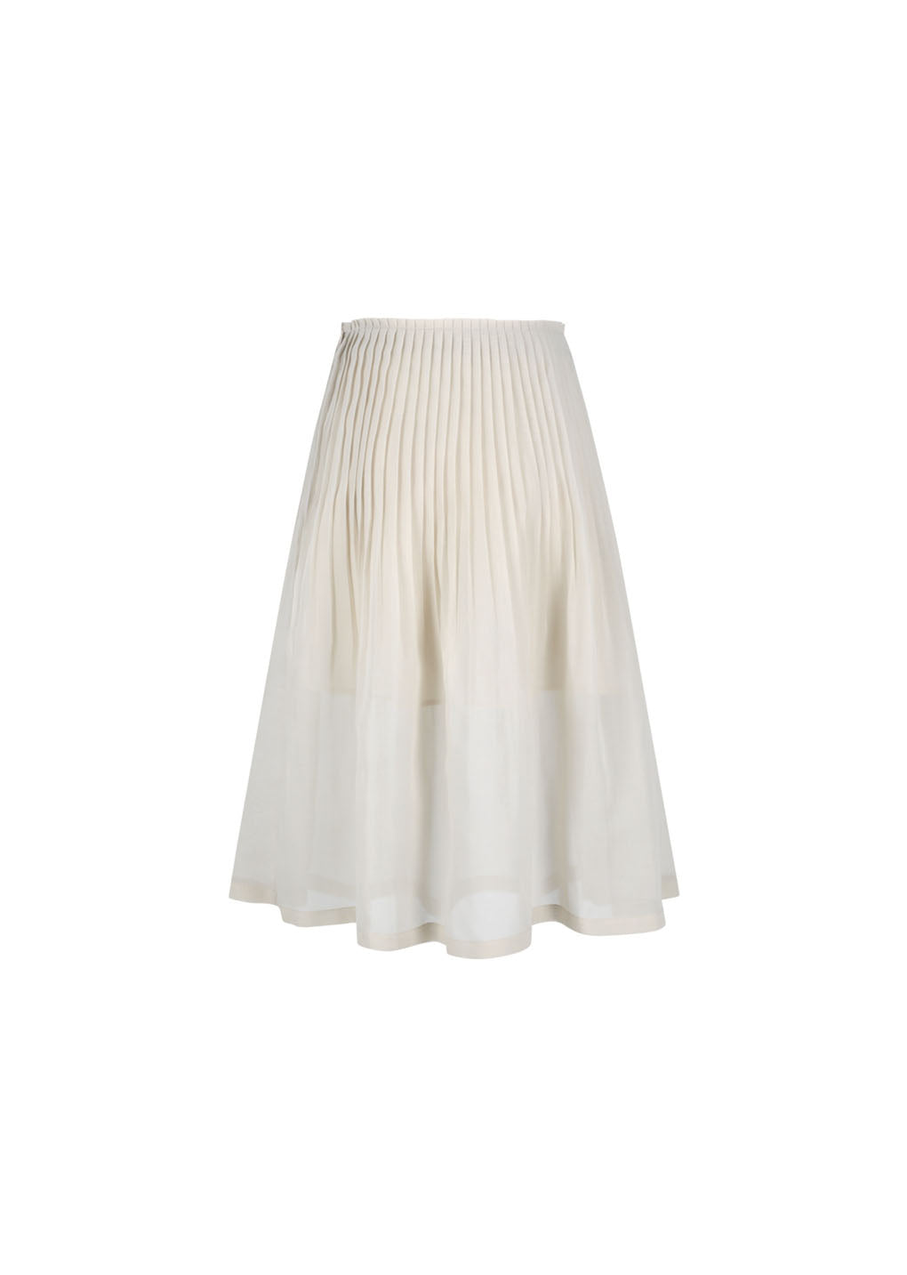 pleated midi skirt, beige hover