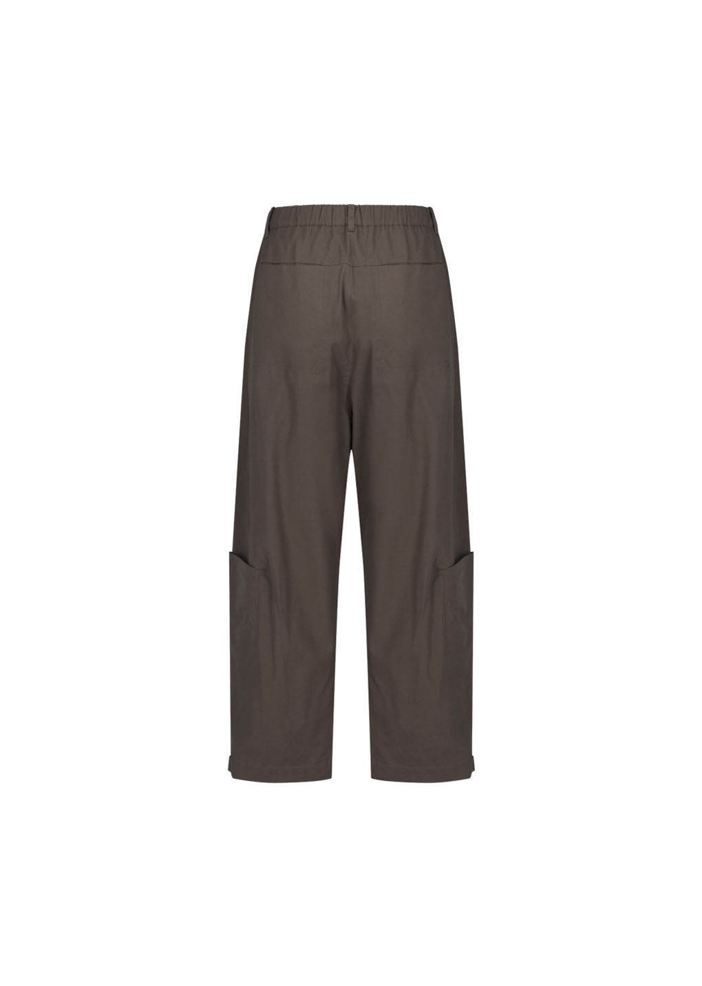 pocket banding pants, brown hover