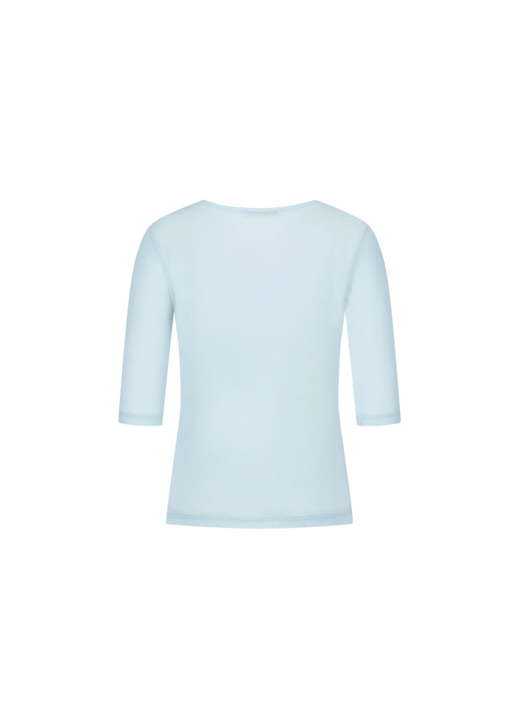 round short sleeve t-shirt, light blue hover