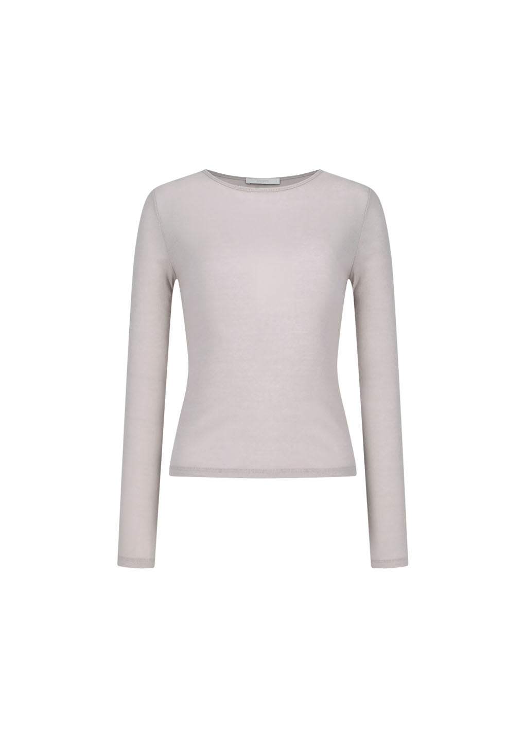 round t-shirt, beige