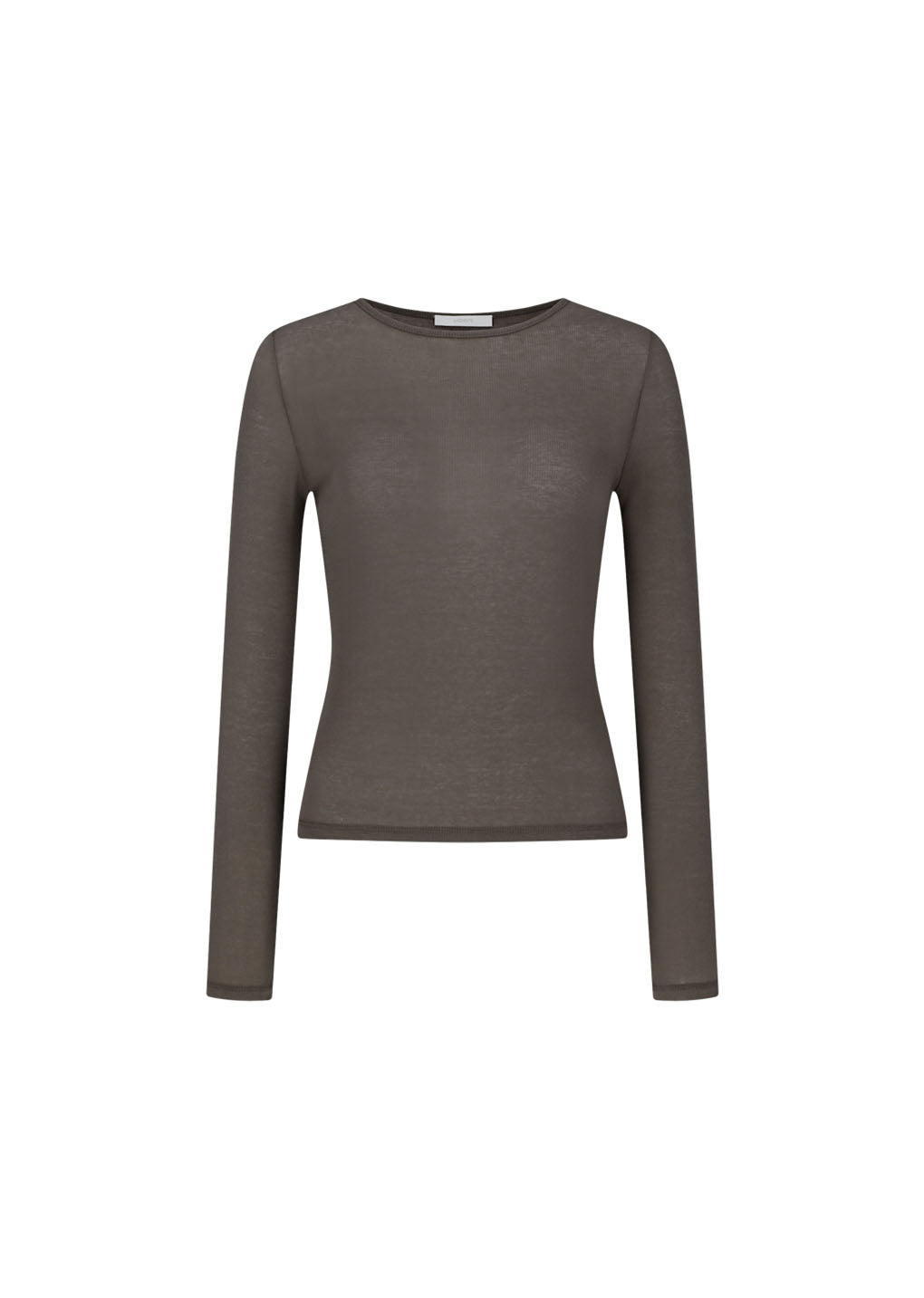 round t-shirt, brown