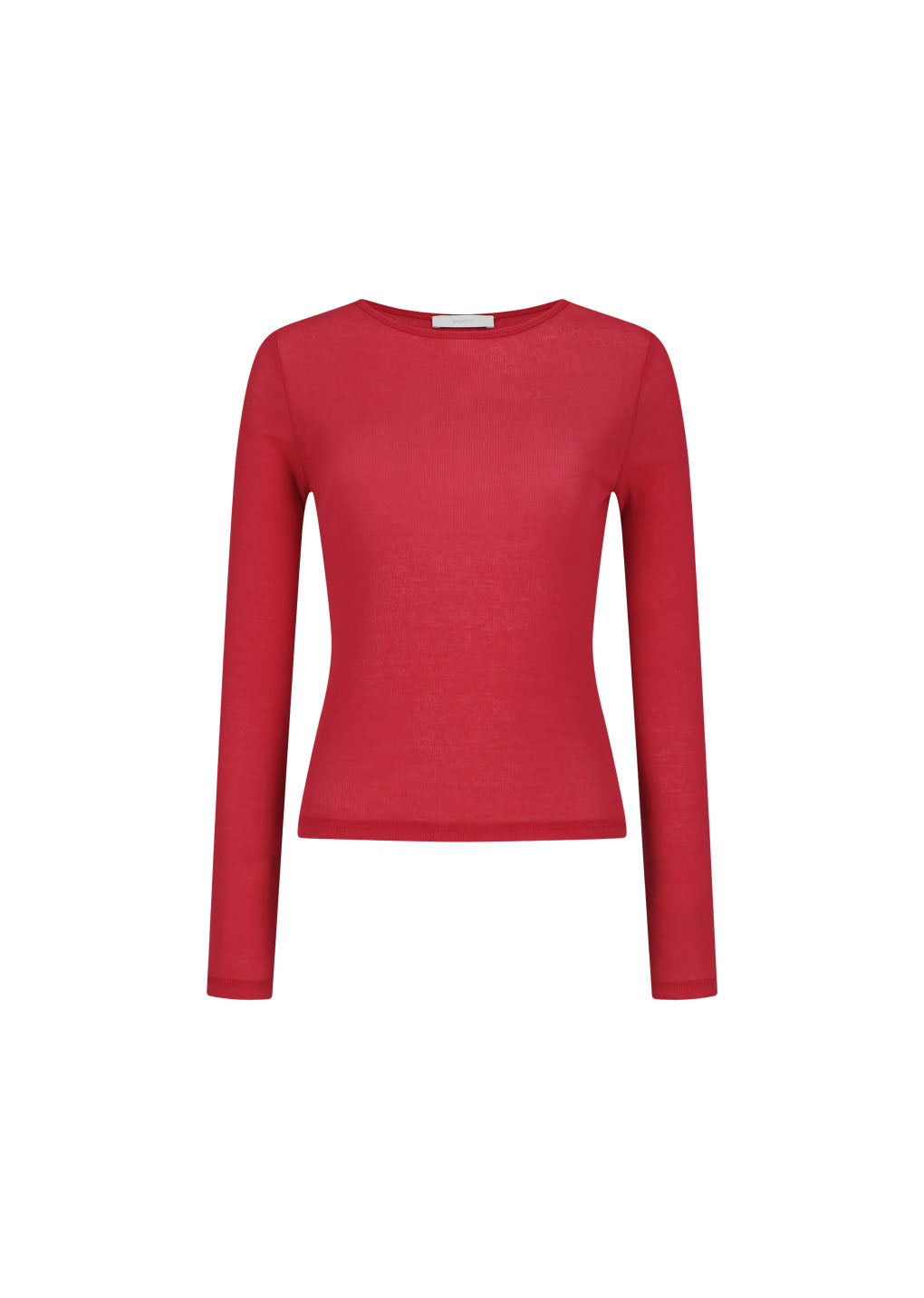 round t-shirt, red