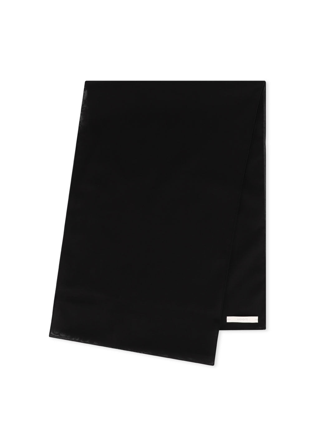 sheer cotton long scarf, black