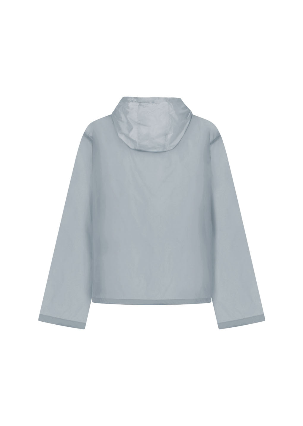 sheer hoodie anorak, grey hover
