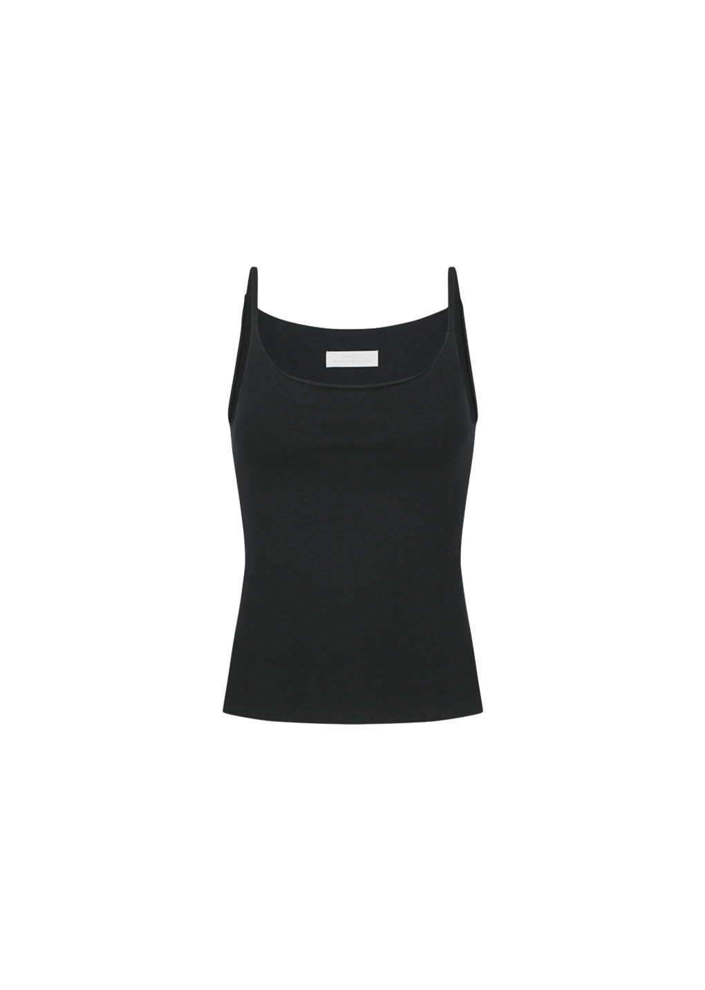 sleeveless knit top, black