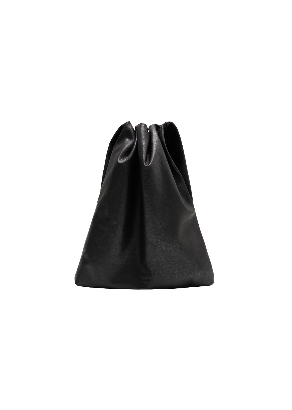 small soft leather bag, black hover