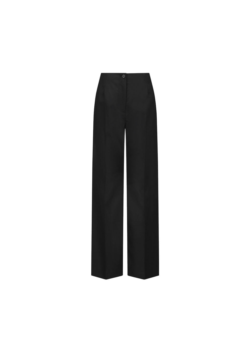 straight fit pants, black