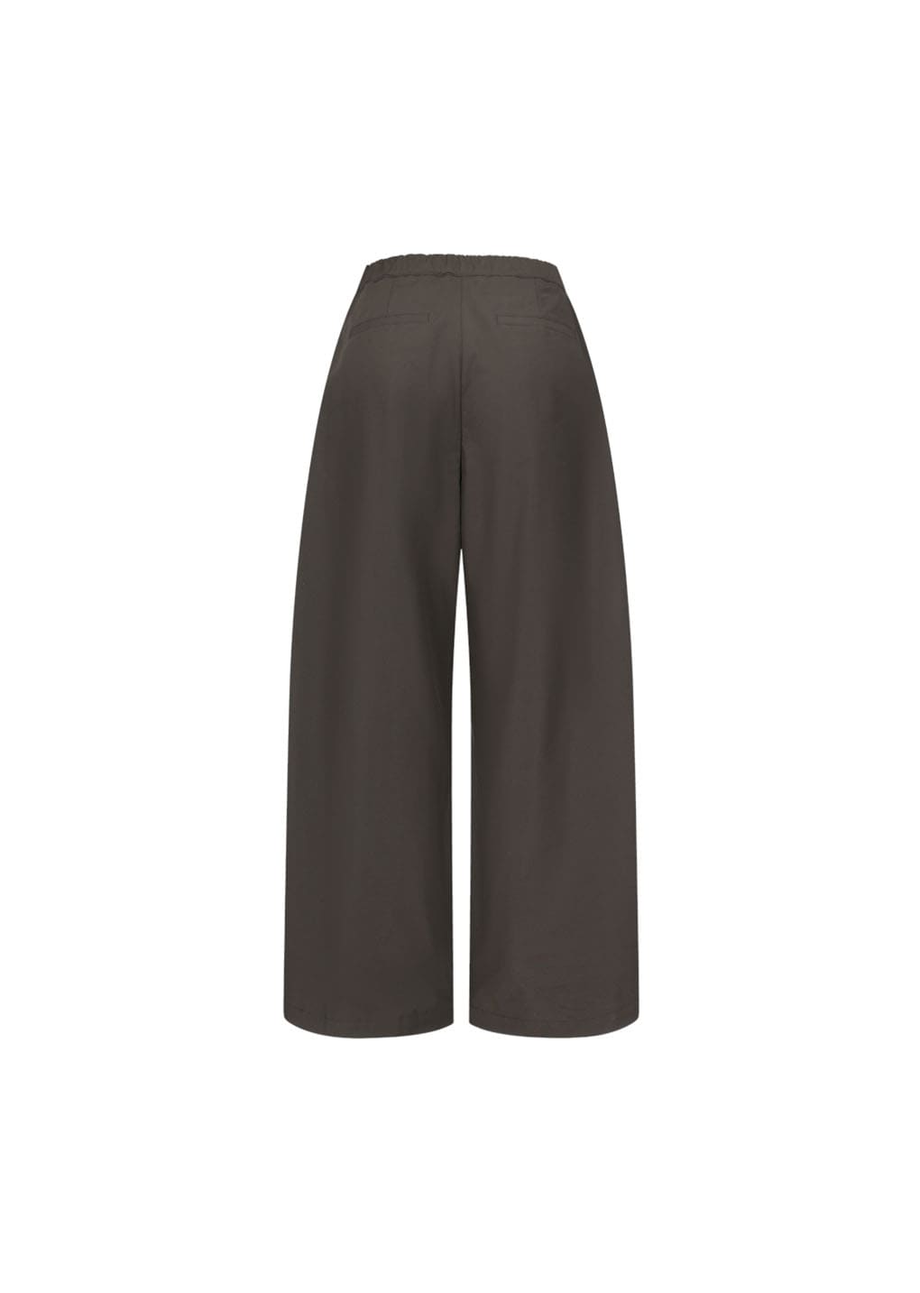 two tuck balloon pants, dark brown hover