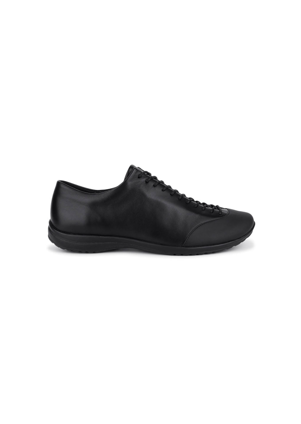 vibram lace-up sneakers, black