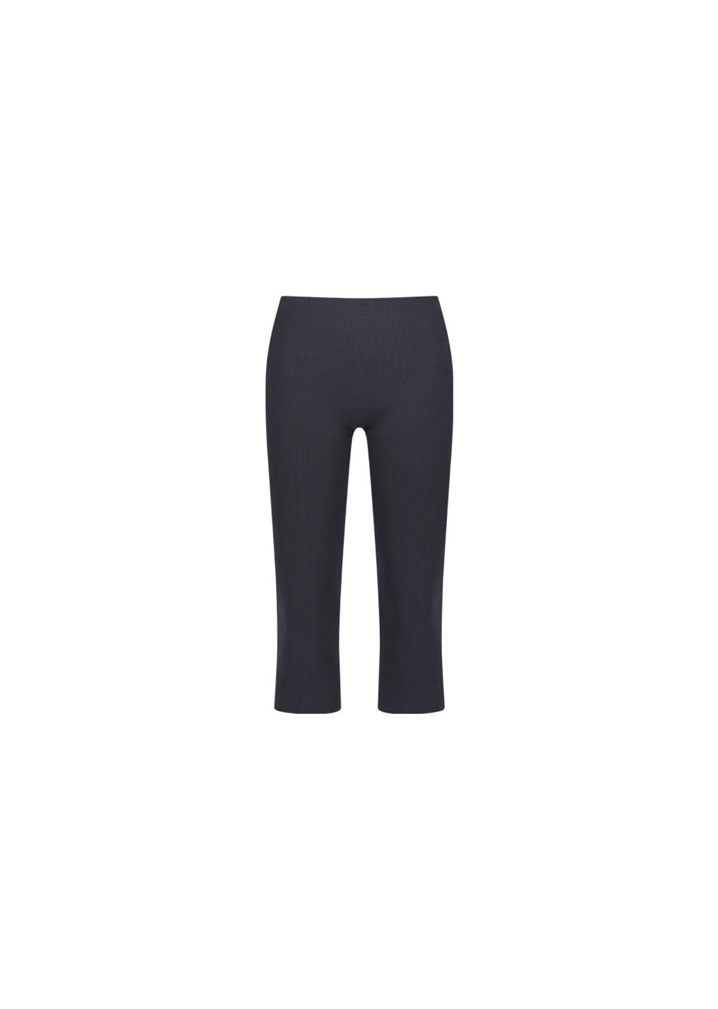 wholegarment knit capri pants, charcoal