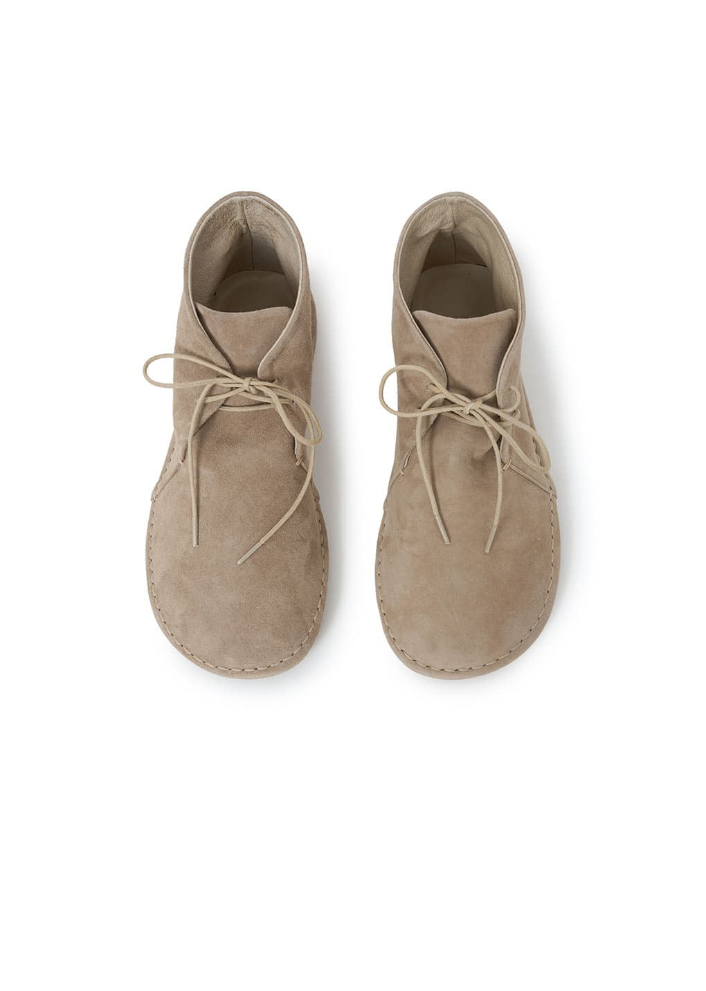 women's desert boots, beige hover