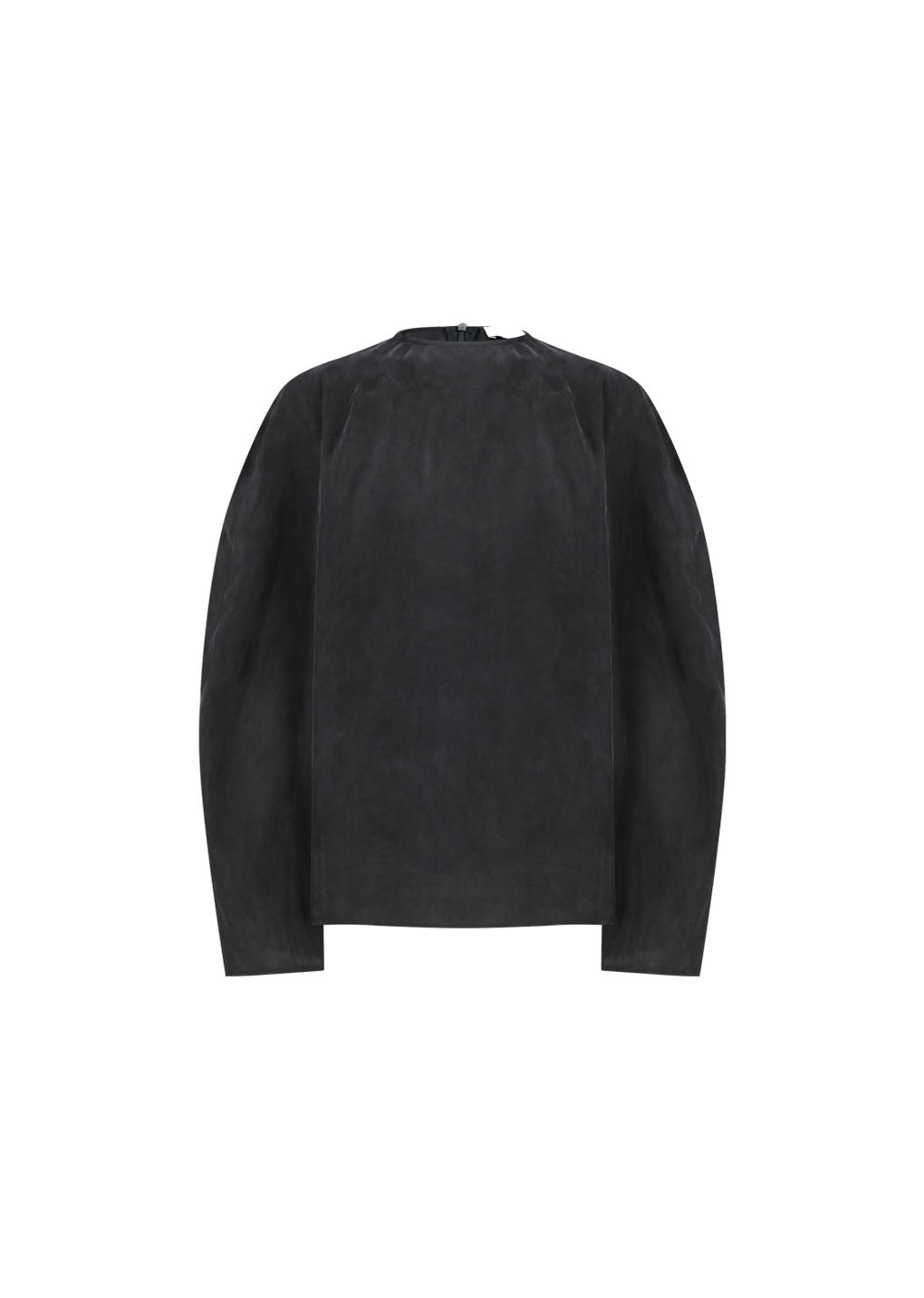 women's raglan cupro top, charcoal