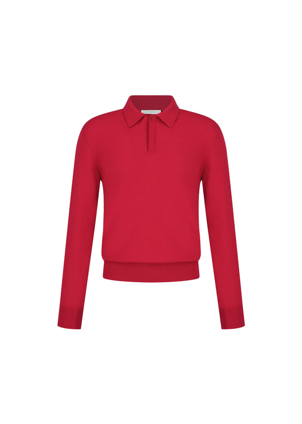 wool collar knit, red